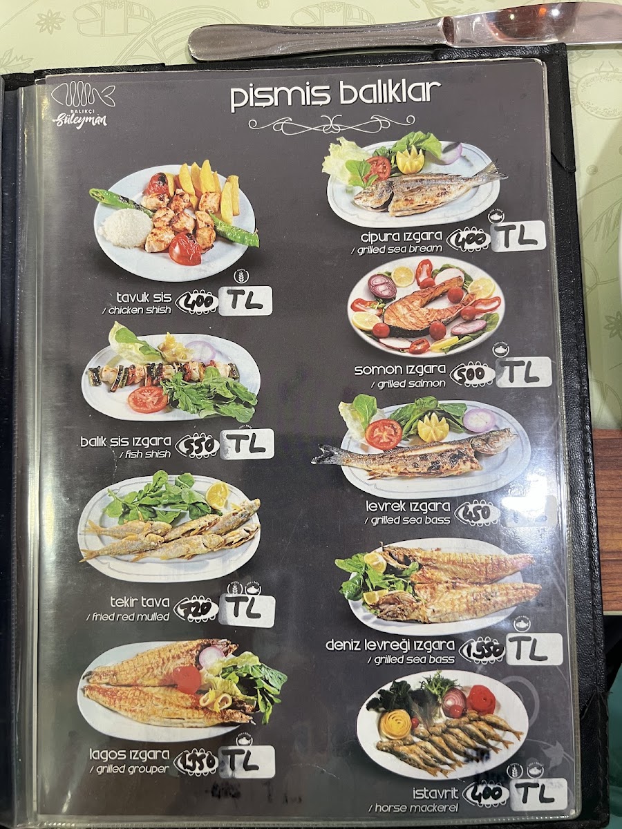 Menu - Balıkçı Süleyman photo 3