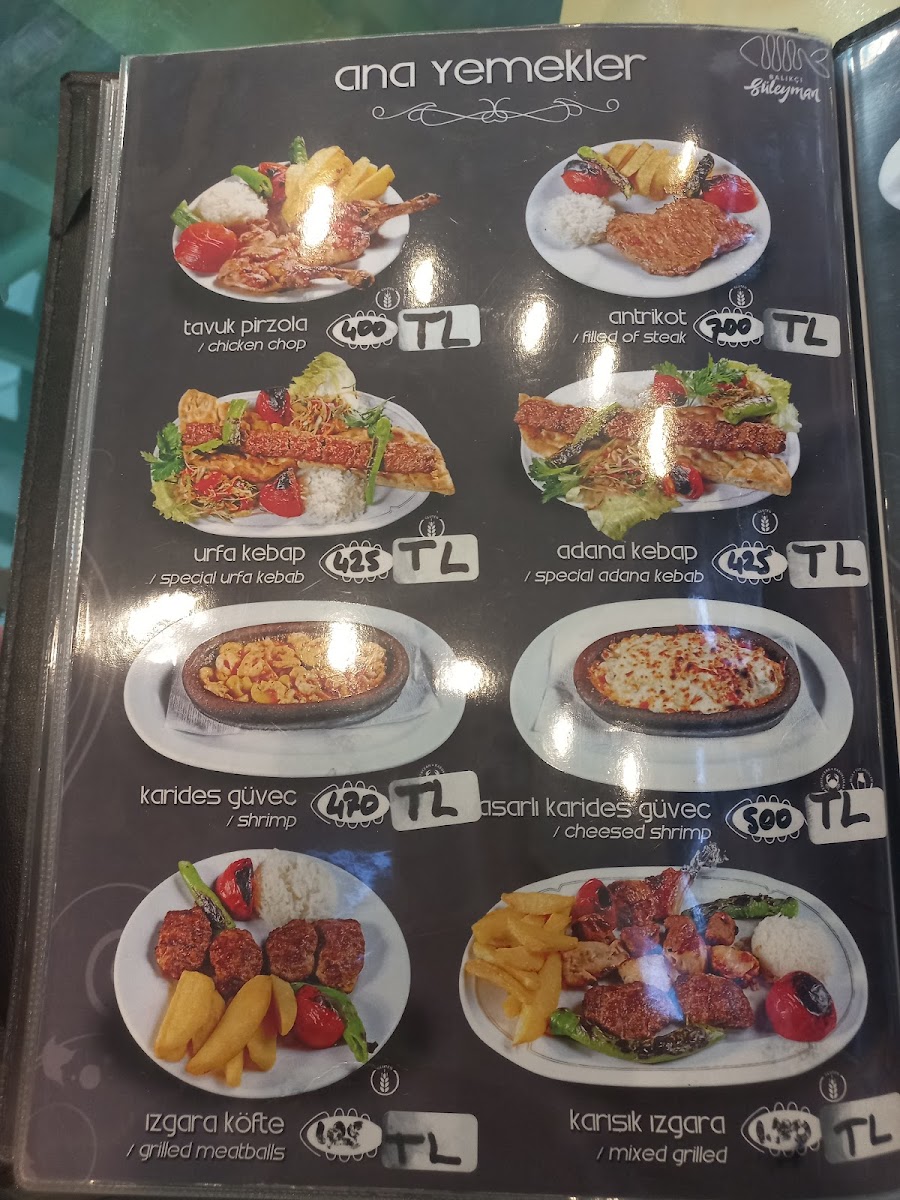 Menu - Balıkçı Süleyman photo 5