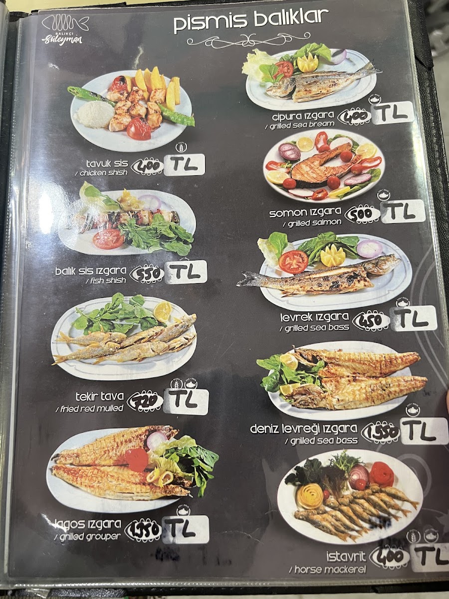 Menu - Balıkçı Süleyman photo 6